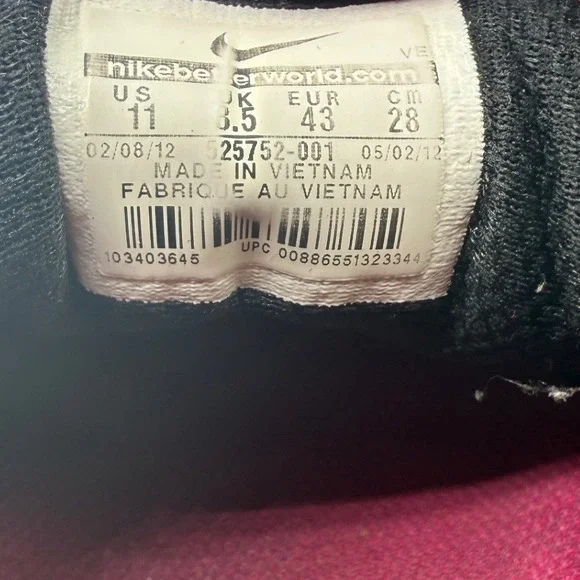 Nike Dual Fusion Run Women 11 Black Sneakers Athleisure Activewear Streetwear - Picture 7 of 11